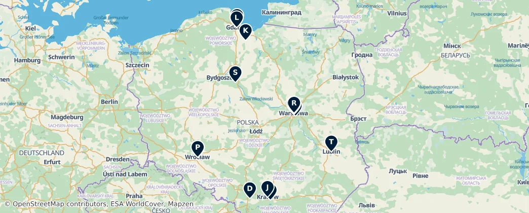 Map of Polen