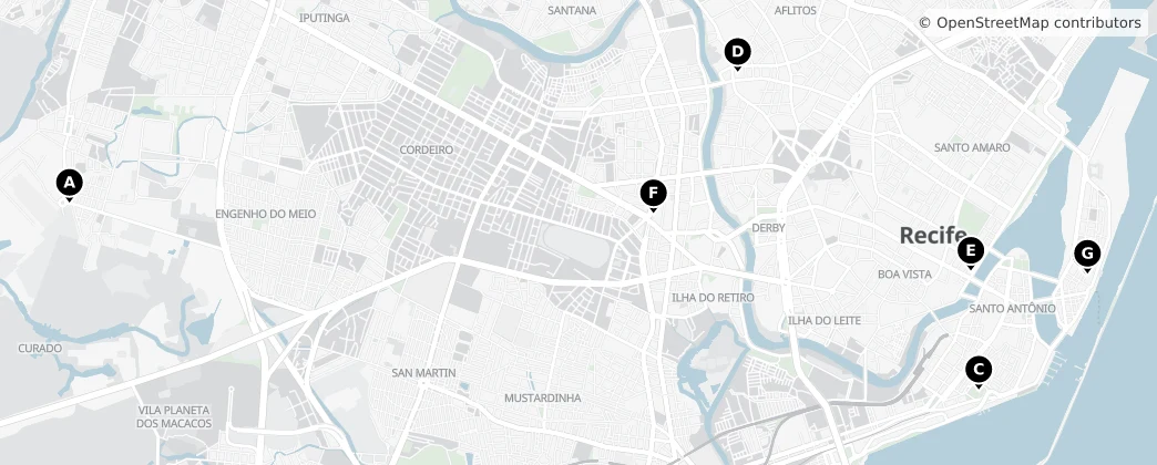 Map of Recife