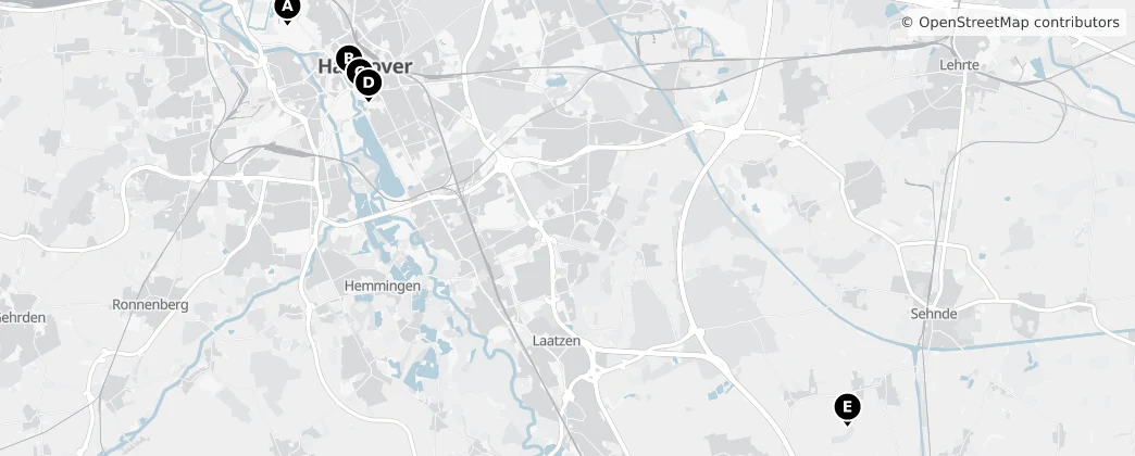 Map of Region Hannover