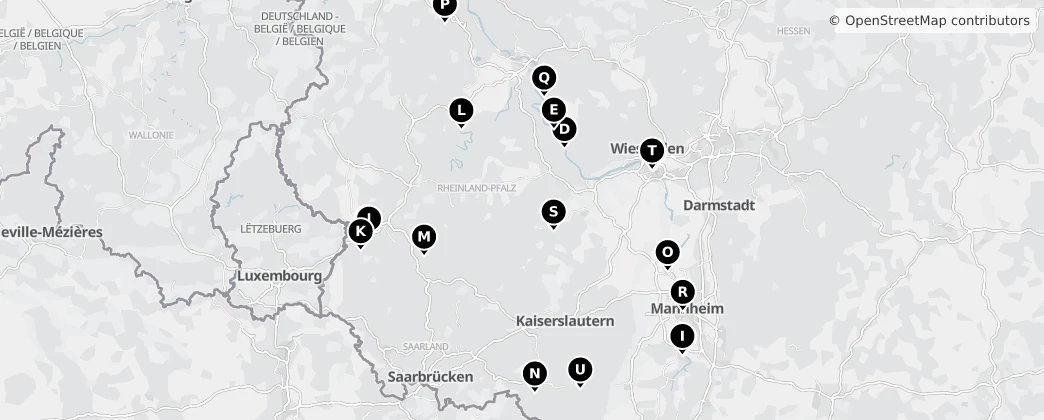 Map of Rheinland-Pfalz