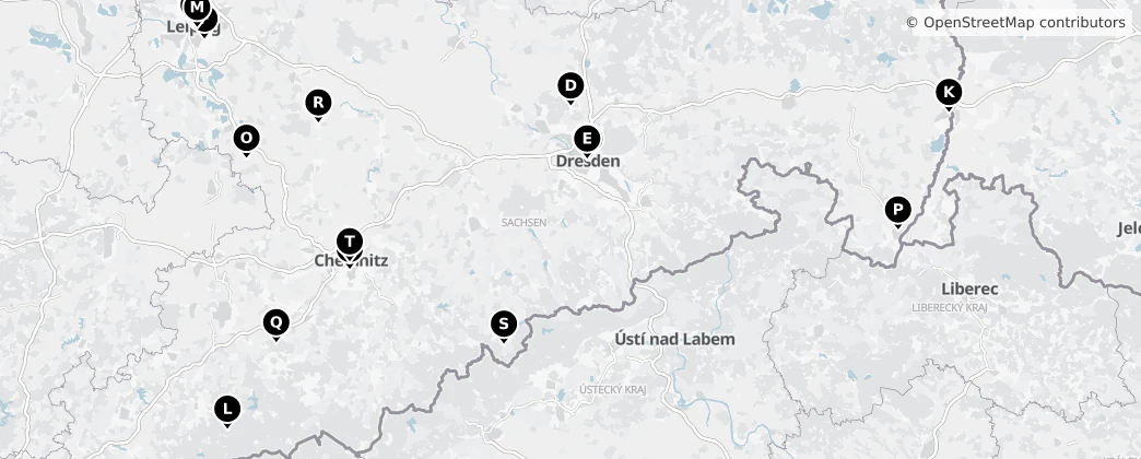 Map of Sachsen
