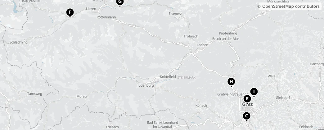 Map of Steiermark