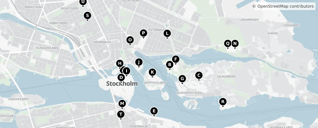 Map of Stockholm
