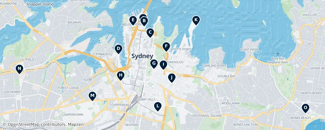 Map of Sydney