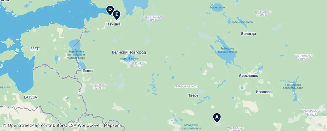Map of Western Military District