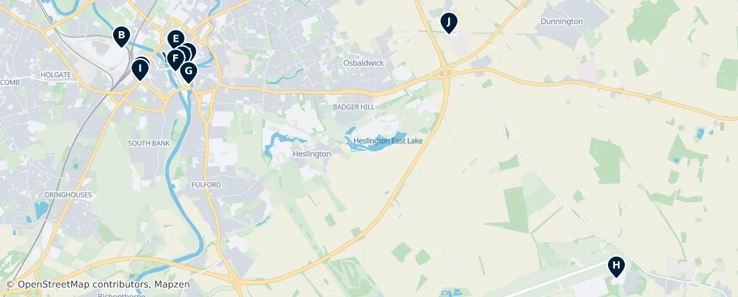 Map of York