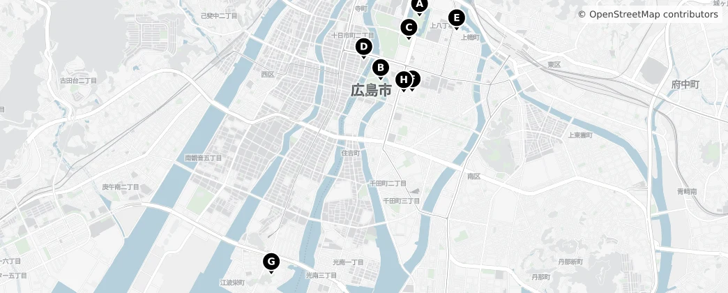 Map of Naka Ward