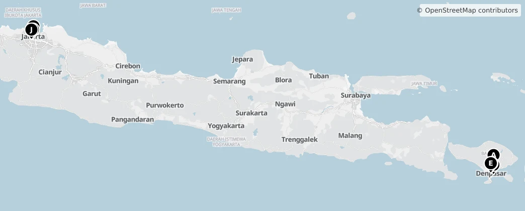 Map of Indonesien
