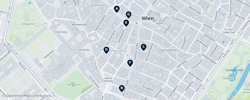 Map of Innere Stadt