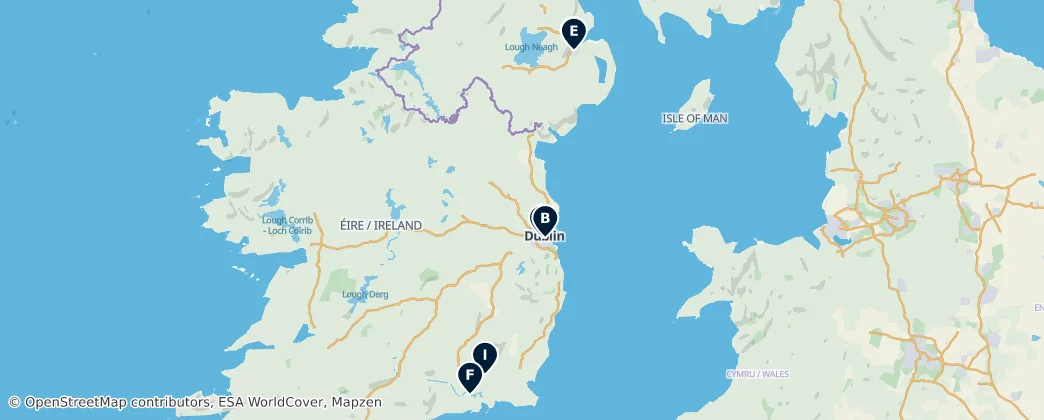 Map of Ireland