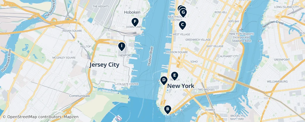Map of Jersey City