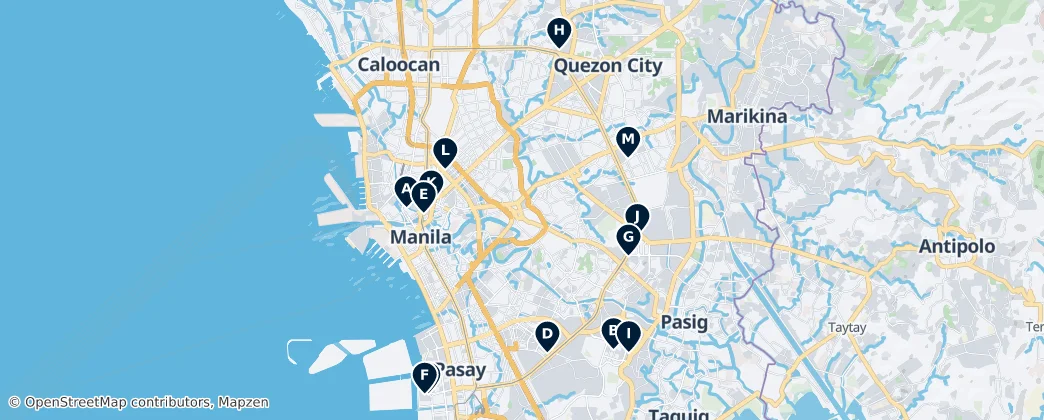 Map of Metro Manila