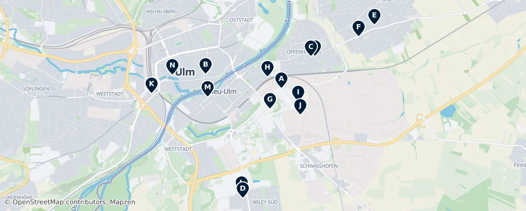 Map of Neu-Ulm