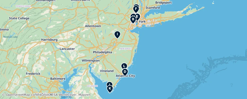 Map of New Jersey