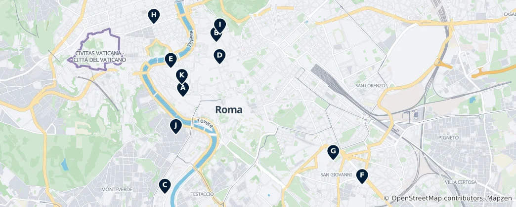 Map of Rom