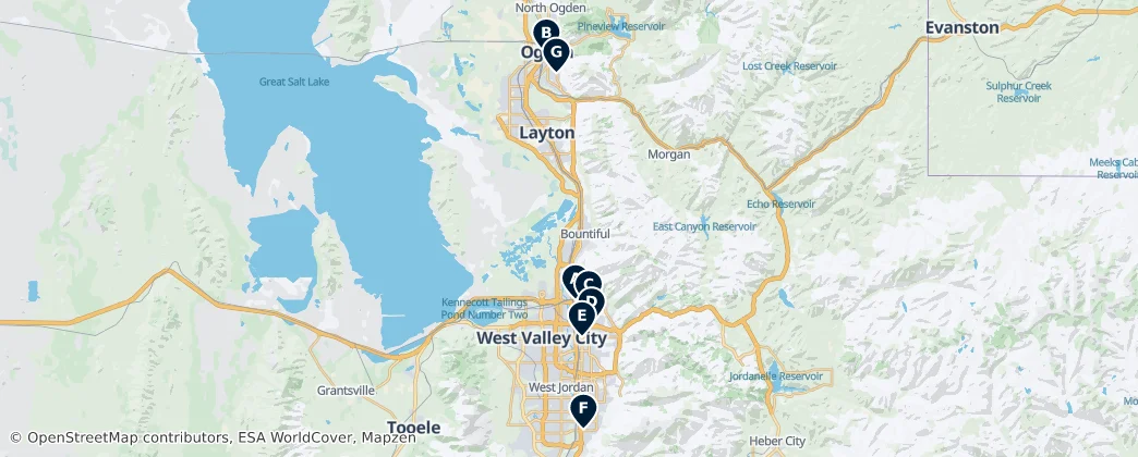 Map of Utah
