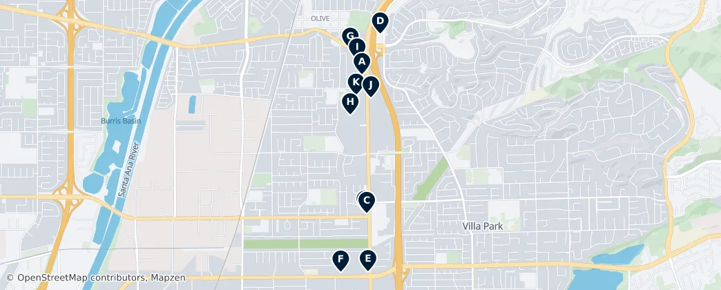 Map of Villa Park