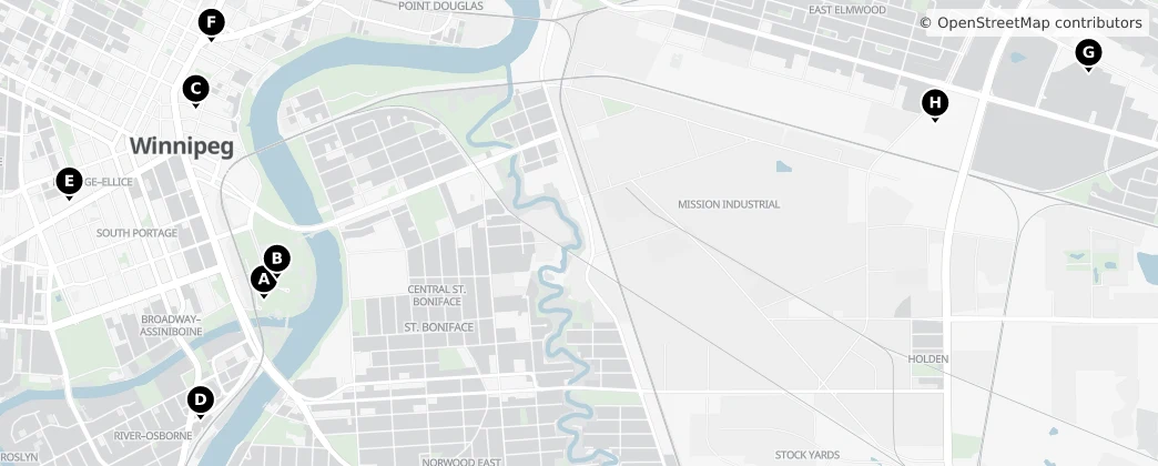 Map of Winnipeg