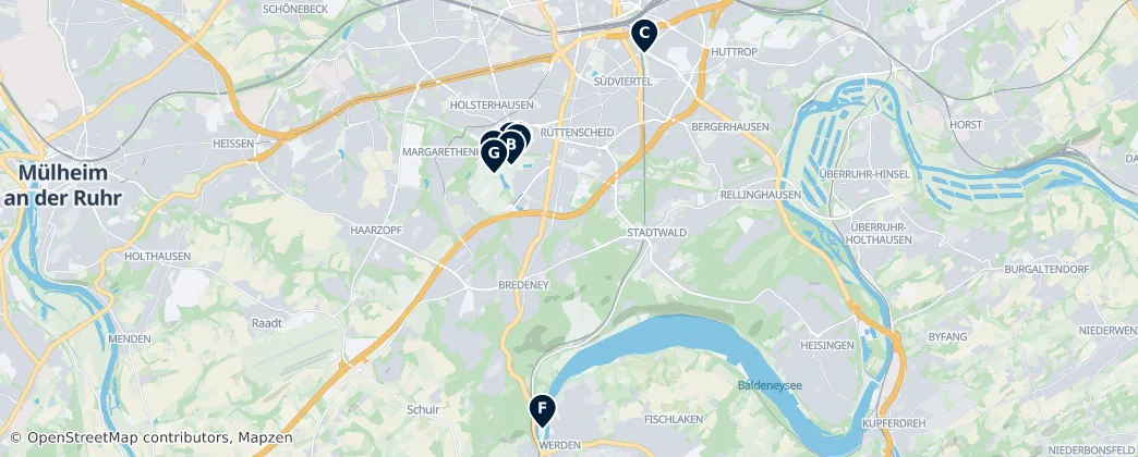 Map of Essen