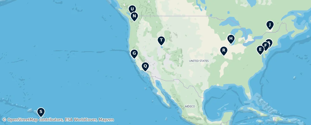 Map of Nordamerika