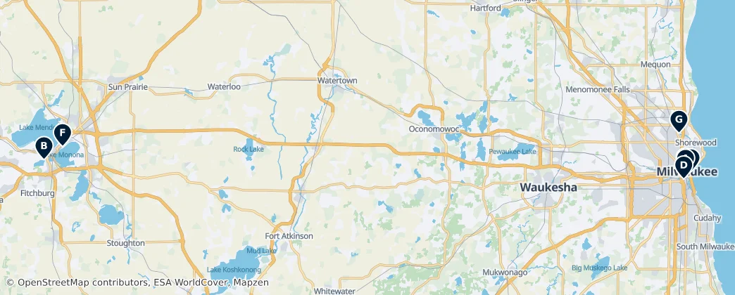 Map of Wisconsin
