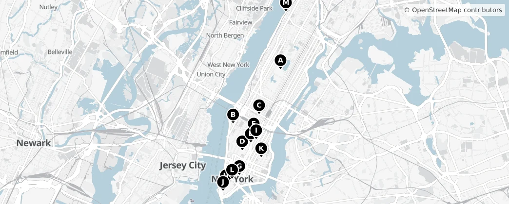 Map of Manhattan