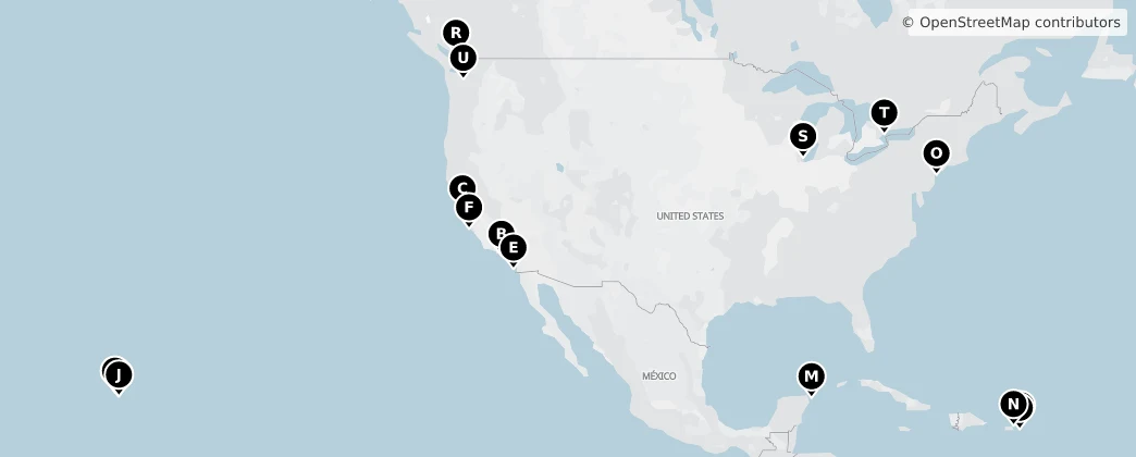 Map of Nordamerika