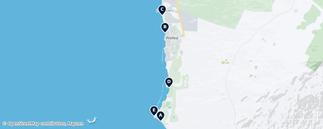 Map of Wailea-Makena
