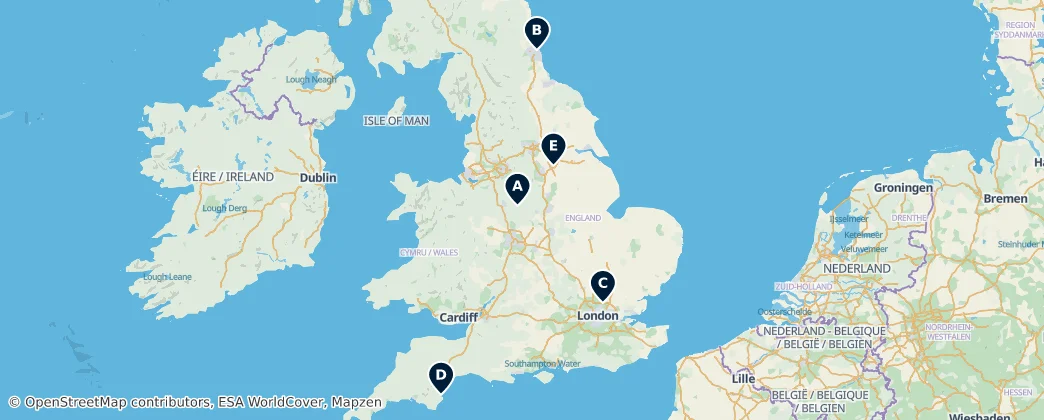 Map of Großbritannien