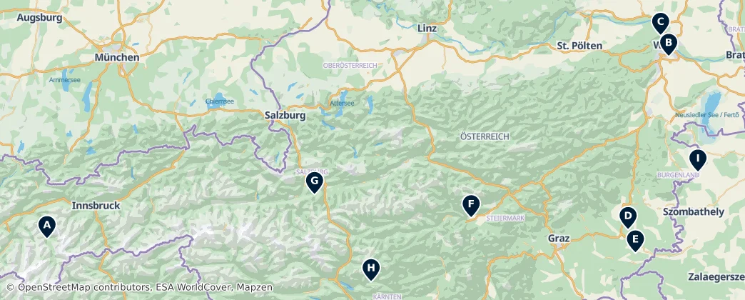 Map of Österreich