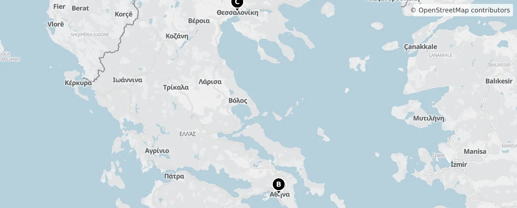 Map of Griechenland