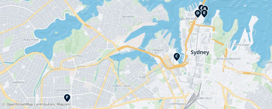 Map of Sydney
