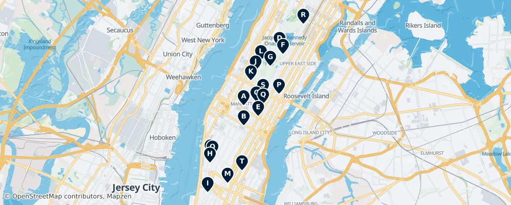 Map of Manhattan