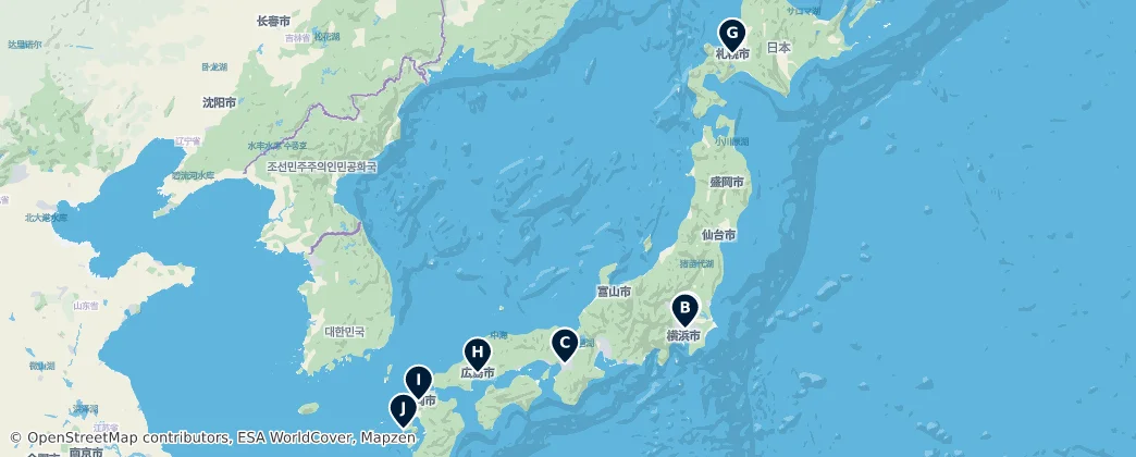 Map of Japan