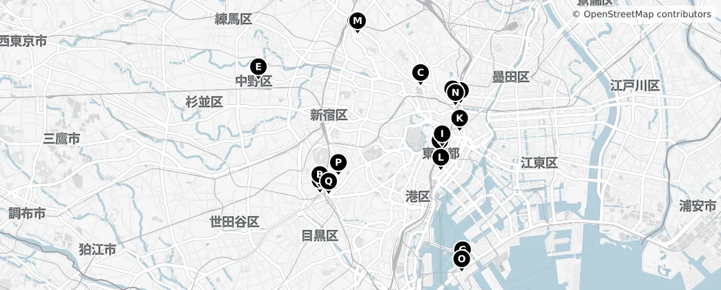 Map of Tokio