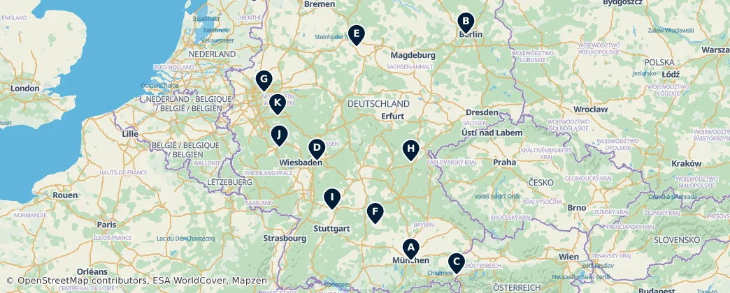 Map of Deutschland