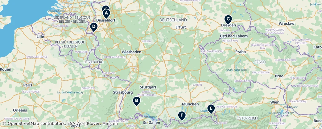 Map of Deutschland