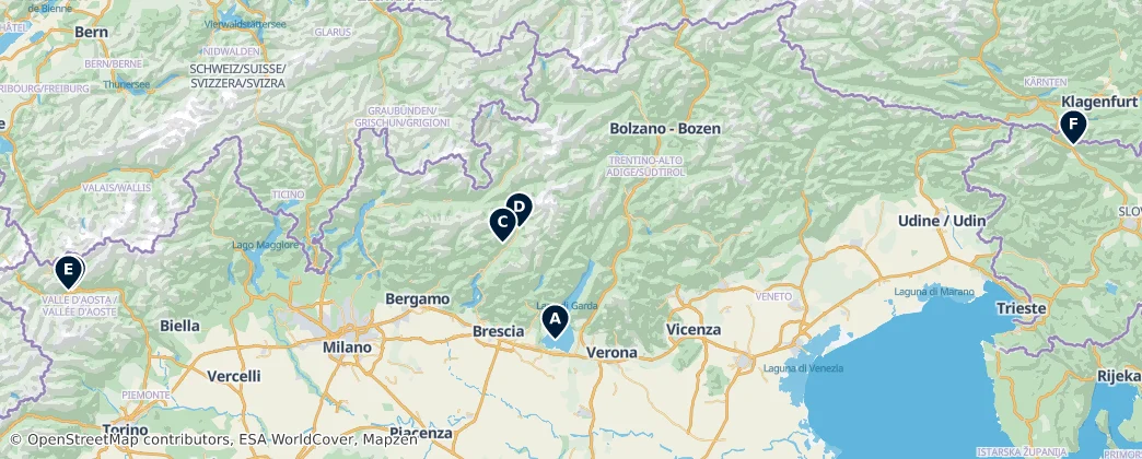 Map of Alpen