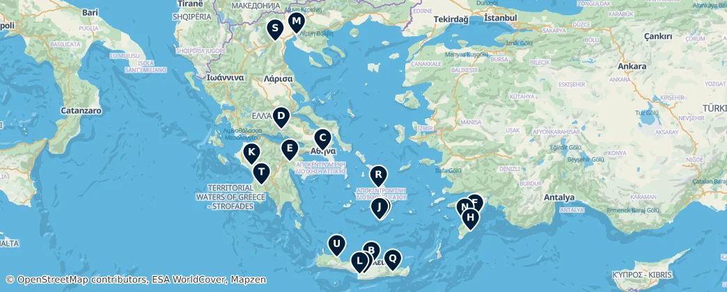 Map of Griechenland