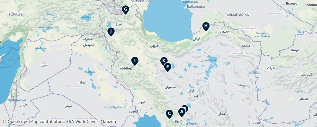 Map of Iran