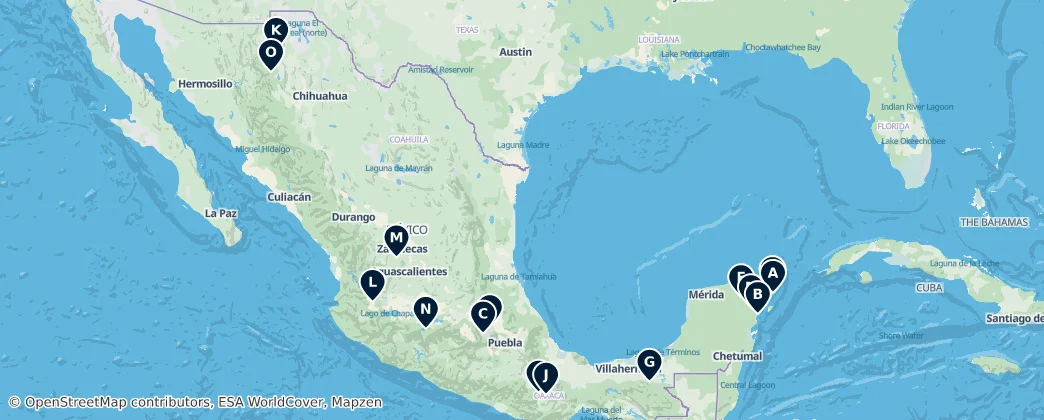 Map of Mexiko