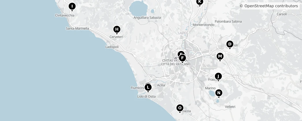 Map of Metropolitanstadt Rom