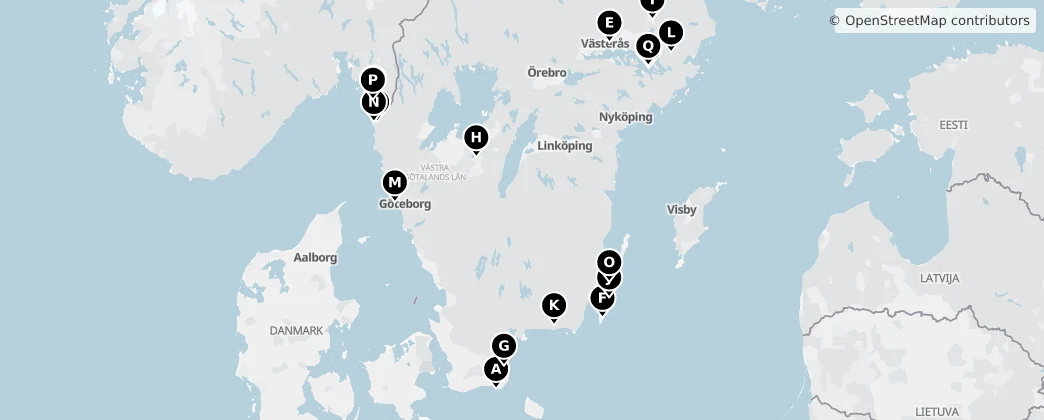 Map of Schweden