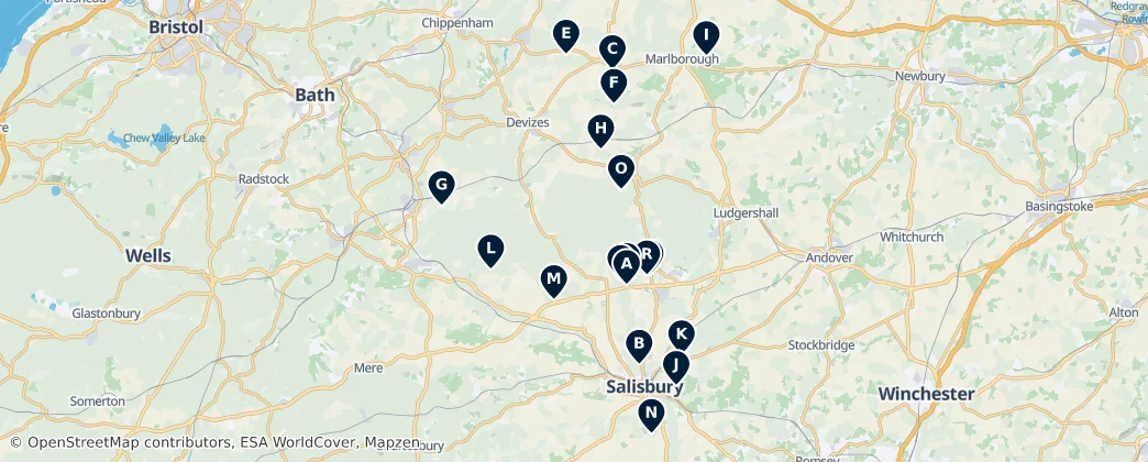 Map of Wiltshire