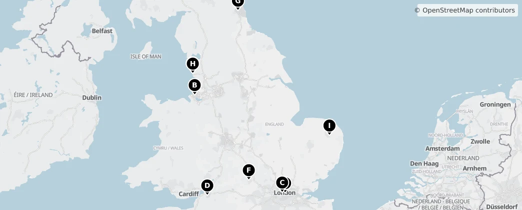 Map of England