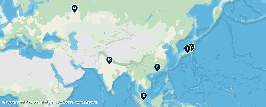 Map of Asien