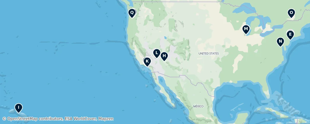 Map of Nordamerika