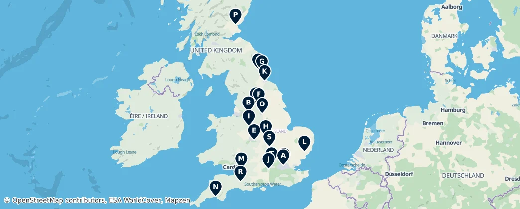 Map of Großbritannien