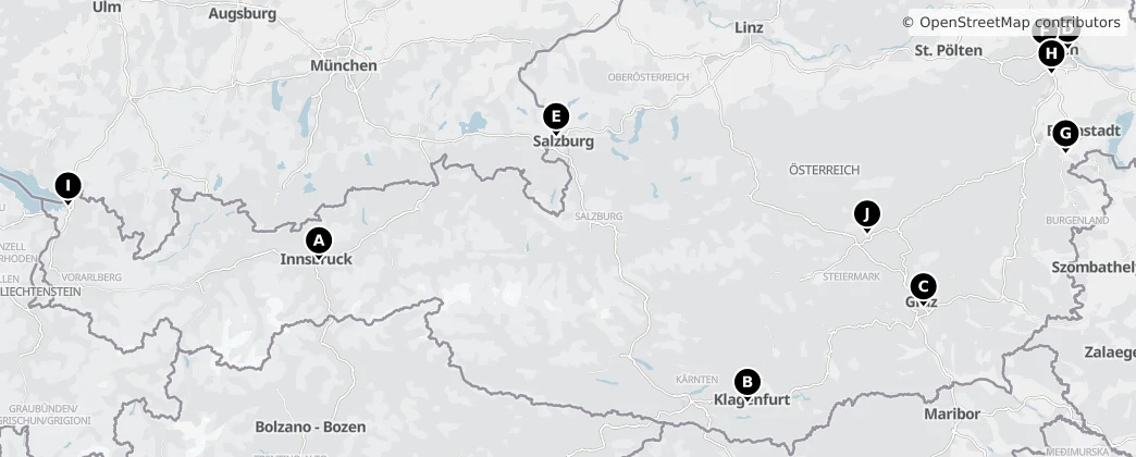 Map of Österreich