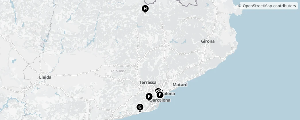 Map of Provinz Barcelona